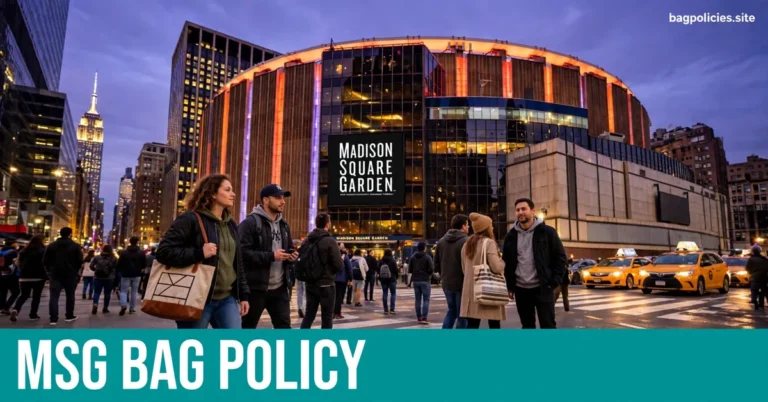 MSG Bag Policy 2026: 22 x 14 x 9 Limit, and Why Backpacks Still Get Denied