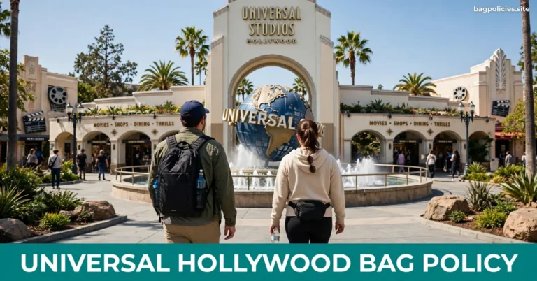 Universal Studios Hollywood Bag Policy 2026: No Gate Size Cap, Strict Ride Lockers