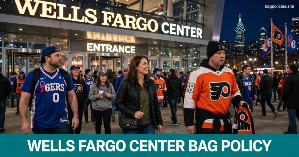 Wells Fargo Center Bag Policy 2026: Clutch and Size Tiers at Xfinity Mobile Arena